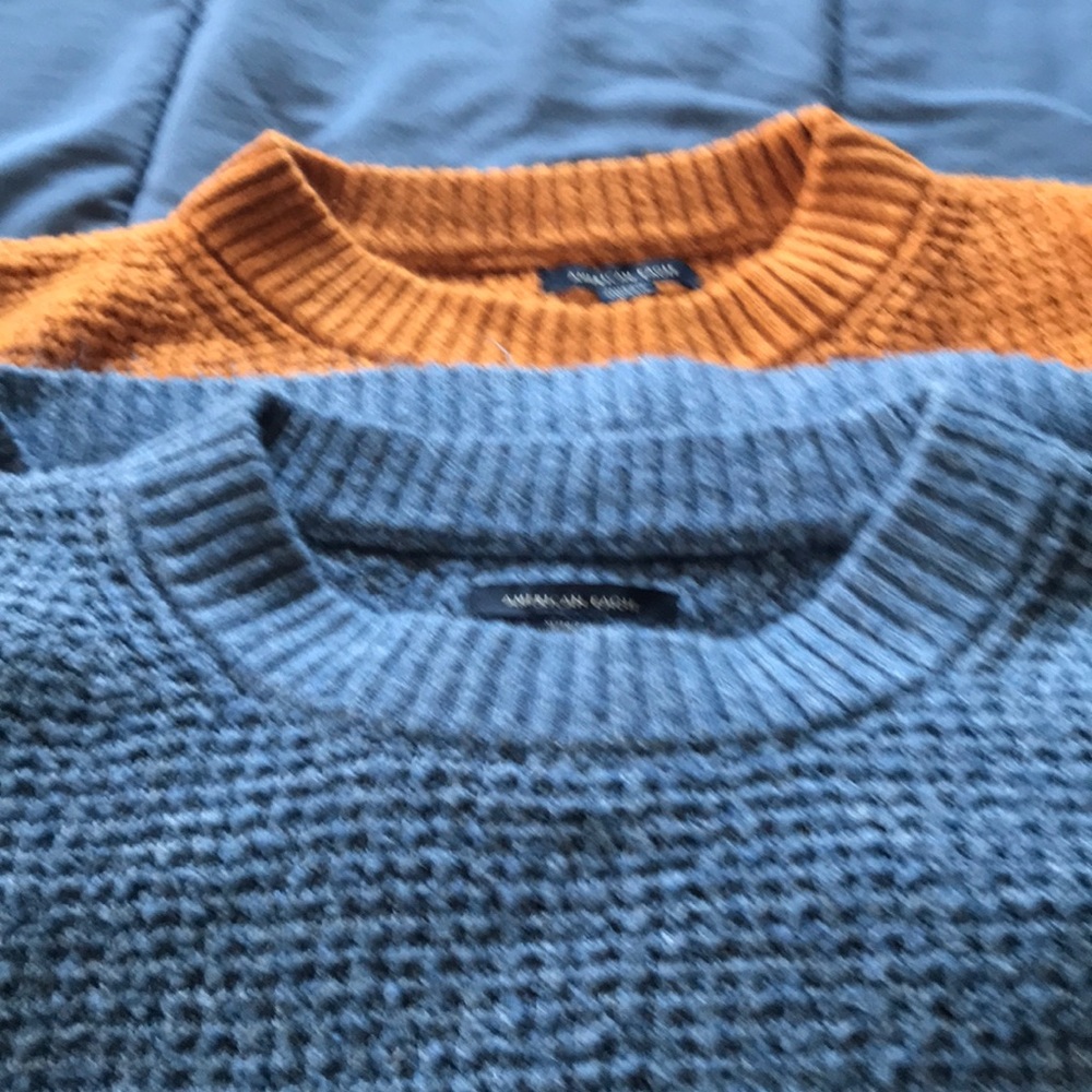 American Eagle waffle knit sweaters
